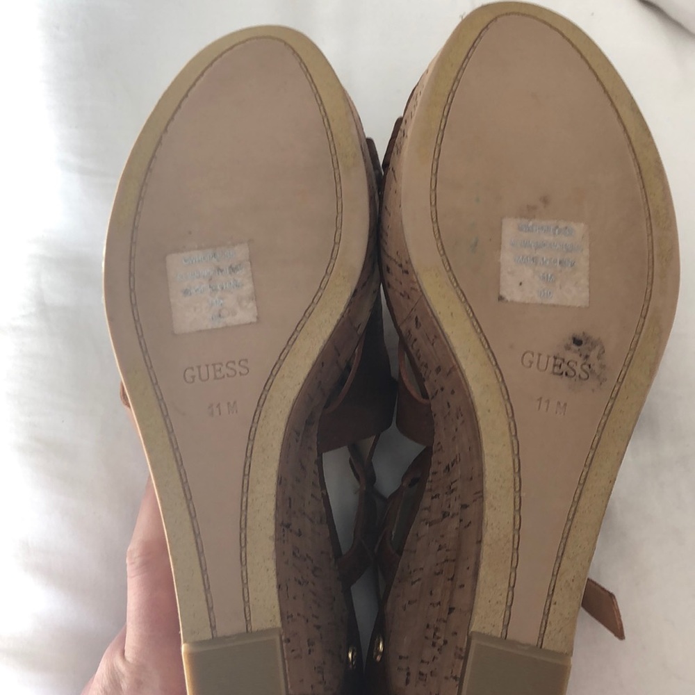 Size 11 Guess Wedge Sandals - Picture 3 of 5